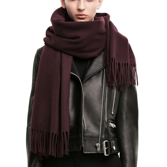 Acne Studios Accessories - Acne Studios Canada Scarf Burgandy